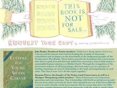 hand-drawn description of "letters to a young spoon carver"
