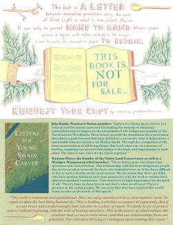 hand-drawn description of "letters to a young spoon carver"