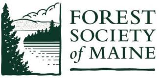 logo shows a pine tree in front of a lake with org name to the right